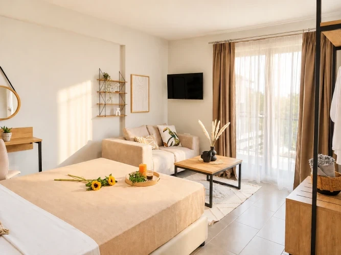 Deluxe Studio with Balcony & Sofa Bed