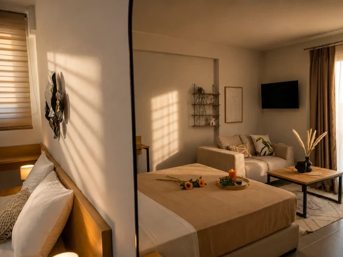 Deluxe Studio with Balcony & Sofa Bed