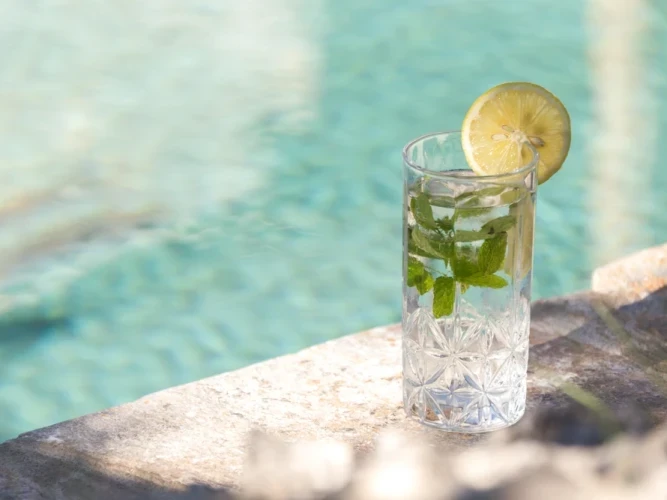 Suite Cottage with private heated pool.